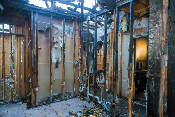 Professional Fire Damage Removal technician working in Mooresville, IN